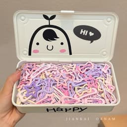 Set 32 Kẹp Tóc Bấm Cho Bé – Nhiều Hình Xinh Xắn Tông Hồng Tím Dễ Thương 6