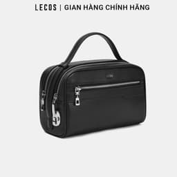 [4-25/9 TẶNG QUÀ TRUNG THU 599K] Ví Cầm Tay Nam LECOS LC16 Da Thật Da Bò Thật Nhiều Ngăn Để Tiền Thẻ Lịch Lãm 2