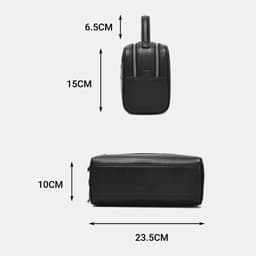 [4-25/9 TẶNG QUÀ TRUNG THU 599K] Ví Cầm Tay Nam LECOS LC16 Da Thật Da Bò Thật Nhiều Ngăn Để Tiền Thẻ Lịch Lãm 6