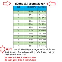 Giày Thể Thao Bé Trai Lưới Thoáng Khí, Giày Thể Thao Bé Gái Đế Bệt Êm Chân, Chống Trượt Cực Tốt A17 Cho Bé 3-11  Tuổi 9