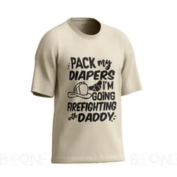 Áo thun Unisex Nam Nữ in hình FIREFIGHTING WITH DADDY, chất cotton 100% - BOONE - BNE00146 4