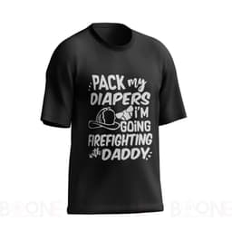 Áo thun Unisex Nam Nữ in hình FIREFIGHTING WITH DADDY, chất cotton 100% - BOONE - BNE00146 5