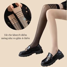 Tất Đùi Mỏng Sexy Tất Nữ Da Chân Dài Qua Gối Che Khuyết Điểm Siêu Dai  tcc16 { J103 } 5
