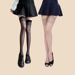 Tất Đùi Mỏng Sexy Tất Nữ Da Chân Dài Qua Gối Che Khuyết Điểm Siêu Dai  tcc16 { J103 } 7