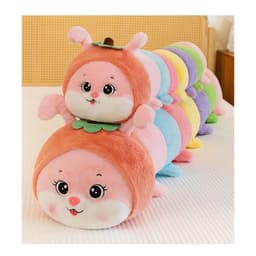Gấu Bông Sâu Mặt Hề Bảy Sắc Cầu Vồng Thú Nhồi Bông Gối Ôm Dễ Thương Quà Tặng Đáng Yêu MIU GẤU XINH 5