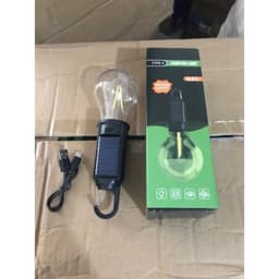 Bóng Đèn Cắm Trại Năng Lượng Mặt Trời T01-B, Sạc Type-C, Ánh Sáng Ấm, Có Móc Treo - Kho Sỉ Phước Thiện 4