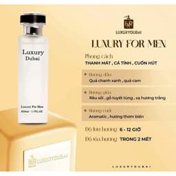 [Giá Rẻ HCM] COMBO 2 CHAI NƯỚC HOA LUXURY DUBAI 50ml và 30ml Nam Và Nữ Xịt Thơm Hàng Chuẩn cty 8