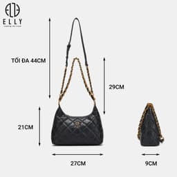 [Tặng hộp 20.10] Túi xách nữ ELLY EL382 túi đeo chéo đeo vai xách tay thời trang cao cấp công sở 4