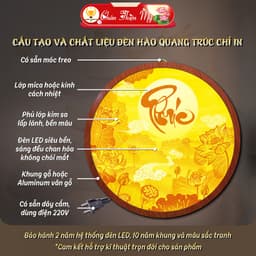 Đèn Hào Quang Trúc Chỉ In Chữ Vạn, Trang Trí Bàn Thờ, Phòng Thờ, Treo Tượng Phật TC-HQ-80 3
