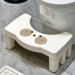 Ghế Kê Chân Toilet DOBE Nhựa PP Cao Cấp, Hỗ Trợ Tư Thế Đi Vệ Sinh Dúng Cách, Giảm Táo Bón, Trĩ, Có Đệm Chống Trơn Trượt 8