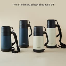 Bình giữ nhiệt LocknLock cỡ đại LHC1484 1,2L và LHC1485 1,8L, hàng chính hãng, nắp làm cốc - JoyMall 6