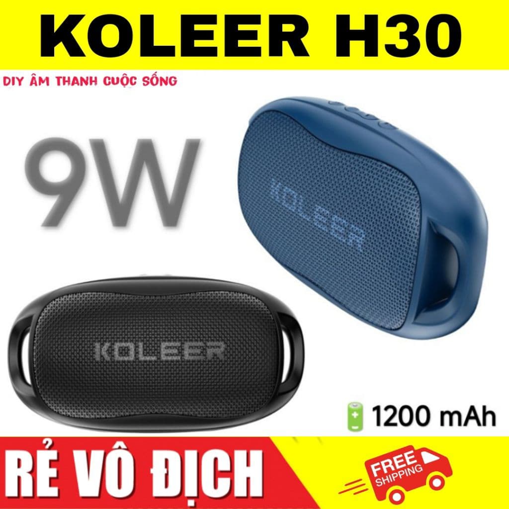 KOLEER H30 Loa Bluetooth 9W Giá Rẻ Chất Âm Hay Diy -