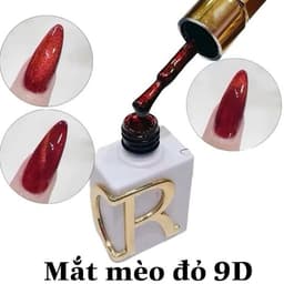 Sơn mắt mèo kim cương màu đỏ CR chai 15ml Siêu Xinh Nail Bảo An 2
