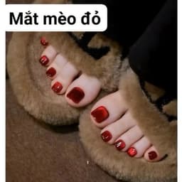 Sơn mắt mèo kim cương màu đỏ CR chai 15ml Siêu Xinh Nail Bảo An 4