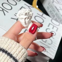 Sơn mắt mèo kim cương màu đỏ CR chai 15ml Siêu Xinh Nail Bảo An 7