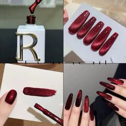 Sơn mắt mèo kim cương màu đỏ CR chai 15ml Siêu Xinh Nail Bảo An 1
