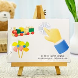 Thẻ Flash EVON BABY dạy bé tập nói – Giúp Bé Tập Chỉ Ngón 5