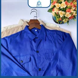 [LẺ ÁO] Bảo Hộ Lao Động UNTG Màu Xanh May Kĩ Chất Vải Kaki Nam Định Mềm Mát Bảo Hộ Thợ Điện, Sửa Xe 3