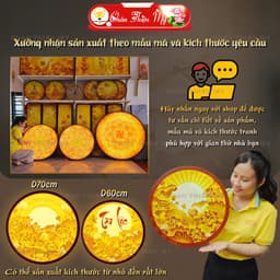 Đèn Hào Quang Trúc Chỉ In Chữ Vạn, Trang Trí Bàn Thờ, Phòng Thờ, Treo Tượng Phật TC-HQ-80 6