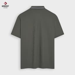 Áo Polo Nam GENVIET JEANS Chất Liệu Thoáng Mát Họa Tiết Logo 8997 8