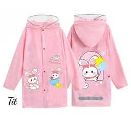 Áo mưa trẻ em 4-13 tuổi cao cấp có tấm chắn đeo được balo gọn gàng, có phản quang phía sau. 6