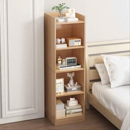 Kệ sách góc tường nhiều tầng, kệ đa năng lắp ghép có HẬU FULL chất liệu gỗ MDF phù Melamine ND40 8