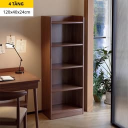 Kệ sách góc tường nhiều tầng, kệ đa năng lắp ghép có HẬU FULL chất liệu gỗ MDF phù Melamine ND40 4