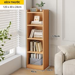 Kệ sách góc tường nhiều tầng, kệ đa năng lắp ghép có HẬU FULL chất liệu gỗ MDF phù Melamine ND40 3