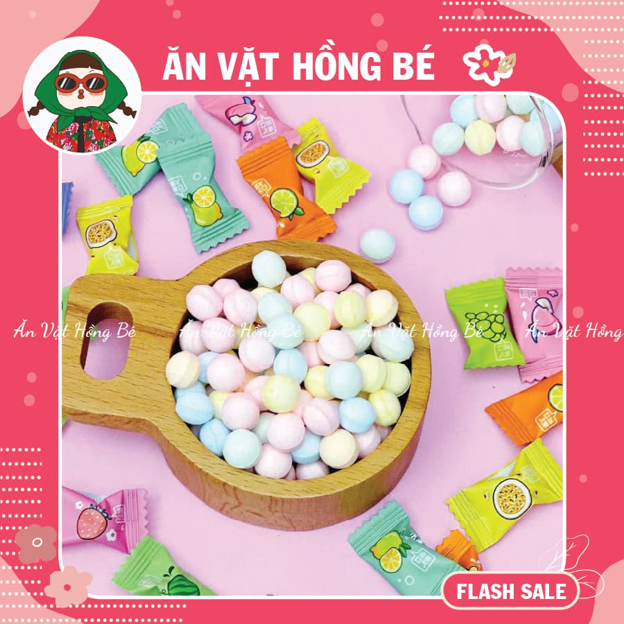 Kẹo Ngậm Trái Cây Không Đường Vitamin C Thơm Miệng, Kẹo Ngậm Mix Vị 12 Vị, Kẹo PlayMore Bạc Hà