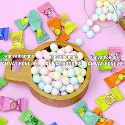 Kẹo Ngậm Trái Cây Không Đường Vitamin C Thơm Miệng, Kẹo Ngậm Mix Vị 12 Vị, Kẹo PlayMore Bạc Hà 5