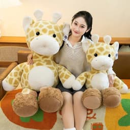 Gấu Bông Hươu Cao Cổ, Thú Nhồi Bông Hươu Dễ Thương Quà Tặng Gối Ôm Mền Mại Cao Cấp nhà MIU BEDDING 2025 4