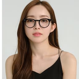 Gọng kính cận thời trang nam nữ ANDU EYEWEAR dáng tròn chất liệu nhựa cốt kim loại 17AD178 7