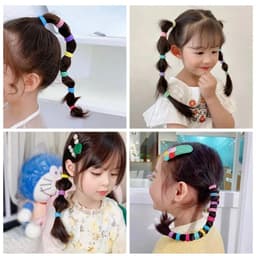 Túi 500 dây thun nhỏ cột tóc siêu co giãn, đủ màu sắc, an toàn cho bé, không làm đứt tóc. 4