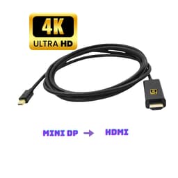 Cáp chuyển miniDP sang HDMI 1.8m độ phân giải 4K – Tương thích Macbook/Laptop/PC 1