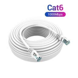 Dây mạng Cat6 bấm sẵn ngoài trời tốc độ cao 1000Mbps dài 30m 40m 50m 60m 70m – Màu trắng và xanh 1