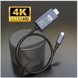 Cáp chuyển đổi Type-C sang HDMI dài 1.8m, độ phân giải 4K, thiết kế hợp kim nhôm 1