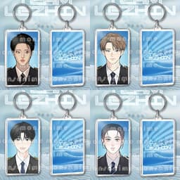 (VUÔNG) Móc khóa 2 mặt mica IN HÌNH TEAM LEZHIN COMICS ver ẢNH THẺ in hình 5*8cm MANHWA  in hình sắc nét hothit 2