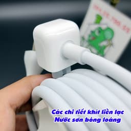 [Ảnh Thật] Dây Nguồn Nối Dài 1.8m Kèm Đầu Nối Gắn Trực Tiếp Cho Sạc AP MacBook iPhone iPad Thuận TIện Không Rơi Cốc Sạc 4