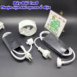 [Ảnh Thật] Dây Nguồn Nối Dài 1.8m Kèm Đầu Nối Gắn Trực Tiếp Cho Sạc AP MacBook iPhone iPad Thuận TIện Không Rơi Cốc Sạc 2