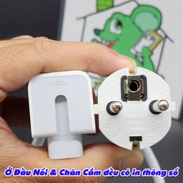 [Ảnh Thật] Dây Nguồn Nối Dài 1.8m Kèm Đầu Nối Gắn Trực Tiếp Cho Sạc AP MacBook iPhone iPad Thuận TIện Không Rơi Cốc Sạc 5