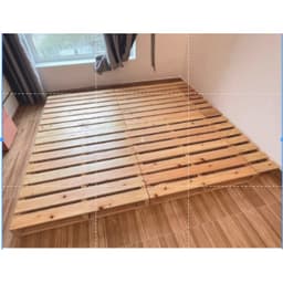 Giường Ngủ Pallet Gỗ Cao Cấp Gấp Gọn Hở chân | SƠN PU CHỐNG MỐC| BẢO HÀNH 12 THÁNG| Đầy Đủ Kích Thước Cao 10cm.Wood Shop 3