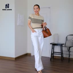 Quần jeans ống rộng lưng cao - Cat Whiskers Pants 2