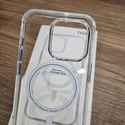 Ốp lưng trong suốt Tiger magnetic phone case chống ố vàng cho iPhone 15/16/17 thường/Plus/Pro/ProMax 7