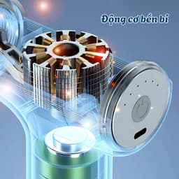 Máy Massage Cầm Tay Mini NEMI Giãn Cơ Đấm Lưng, 6 Chế Độ, Có Cảm Biến, Nhỏ Gọn Cao Cấp 5