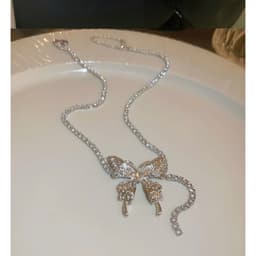 [Sẵn] Vòng Cổ Bướm Xinh Ocean Charm Đính Đá Sang Trọng - Phụ Kiện Trang Sức Dây Chuyền Xinh Đi Tiệc Ocean Charm 7