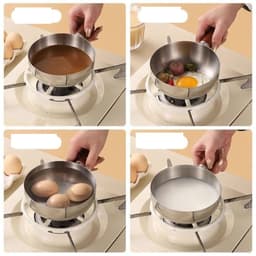 Nồi Inox Cầm Gỗ Mini 14cm – Nồi Nấu Mì, Luộc Trứng, Hâm Đồ Tiện Lợi, Dùng Được Bếp Gas & Bếp Từ 4