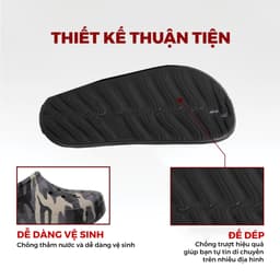 [AVG004] [ĐẶT TĂNG 2 SIZE] Dép Sục Nam Nữ AVIWIN AVIGO-004 Hoạ Tiết Nguỵ Trang Chất EVA [Tặng Kèm Charm] 7