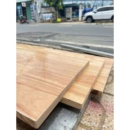 Ván gỗ ghép cao su 18mm phủ bóng 2 mặt dùng làm mặt bàn , kệ , tủ , giá sách , ....CÓ NHÂNN CẮT THEO YÊU CẦU 7