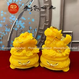 Cóc thiềm thừ, Tỳ hưu phong thuỷ Bột đá cao cấp ĐẠI PHÁT, cóc ngậm tiền chiêu tài lộc cao cấp đủ kích thước 7