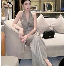 Jump cổ yếm suông ống rộng nữ cá tính Xukadress 4